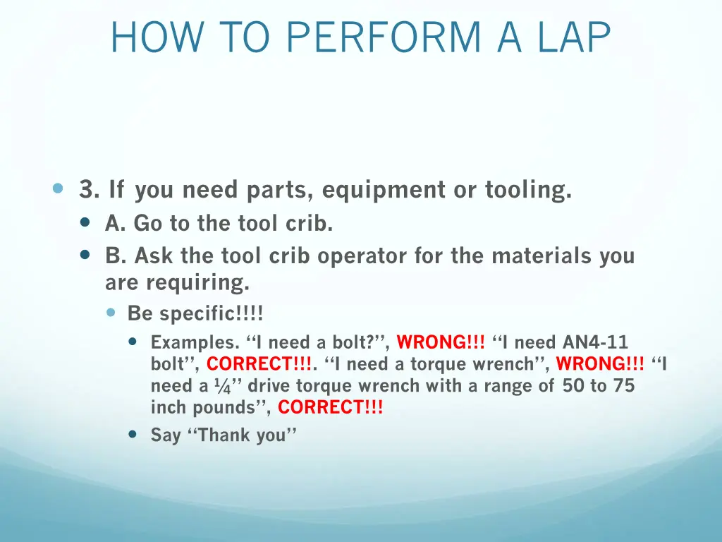 how to perform a lap 2