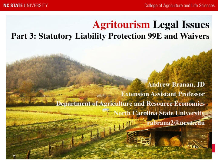 agritourism legal issues