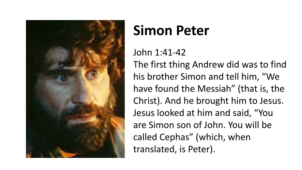 simon peter john 1 41 42 the first thing andrew