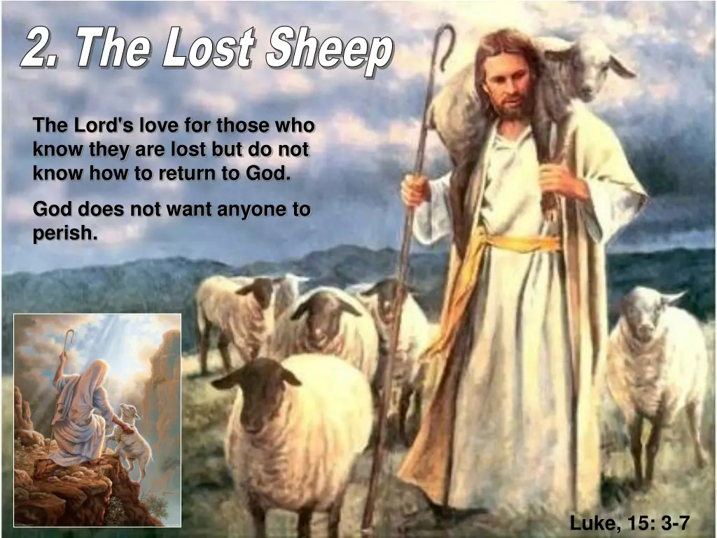 2 the lost sheep 2 the lost sheep