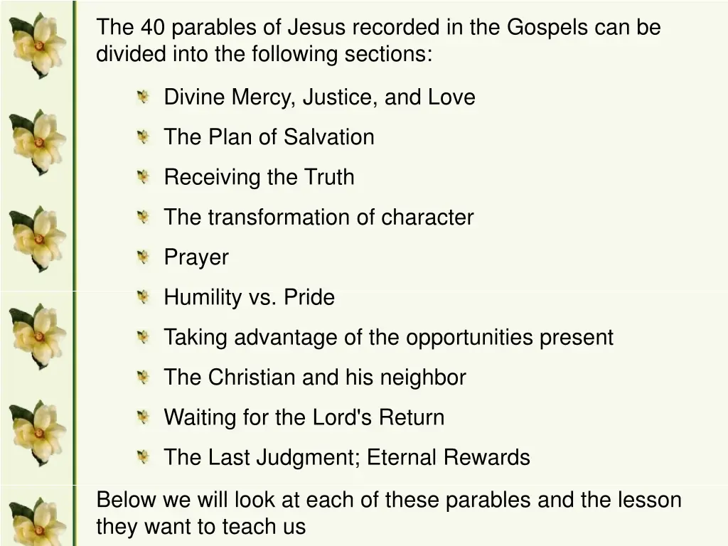 the 40 parables of jesus recorded in the gospels