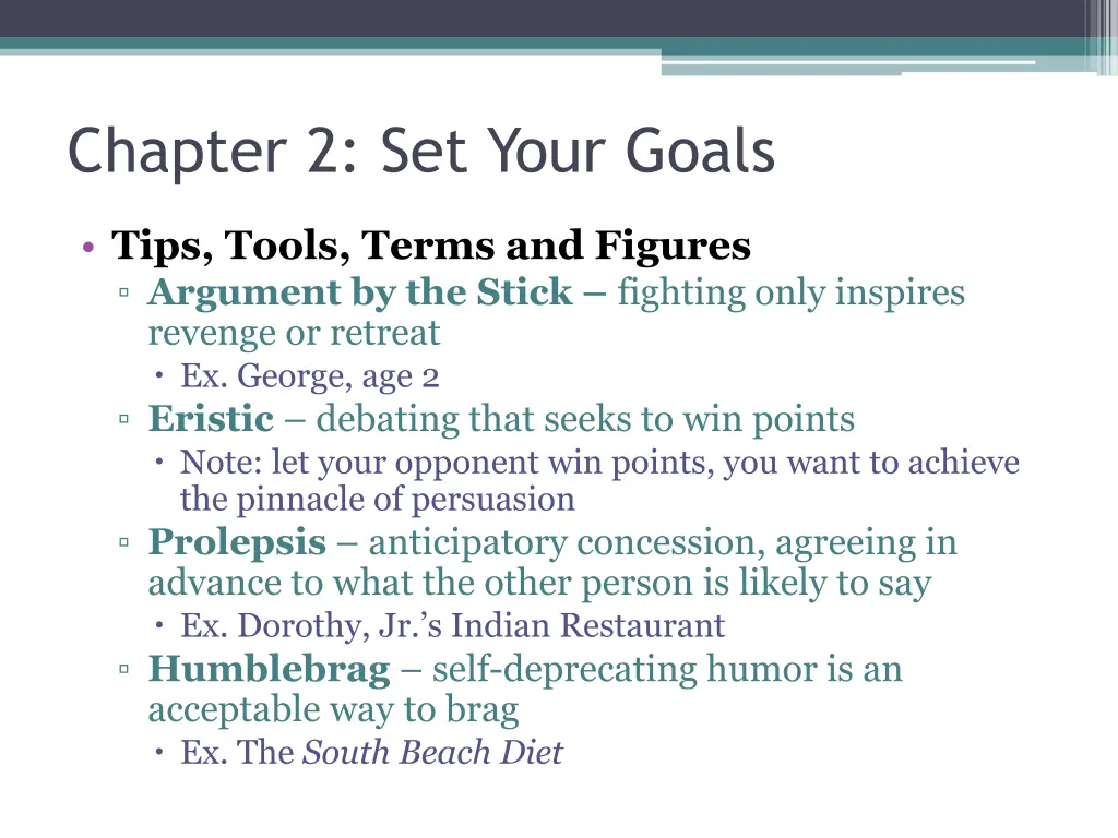 chapter 2 set your goals