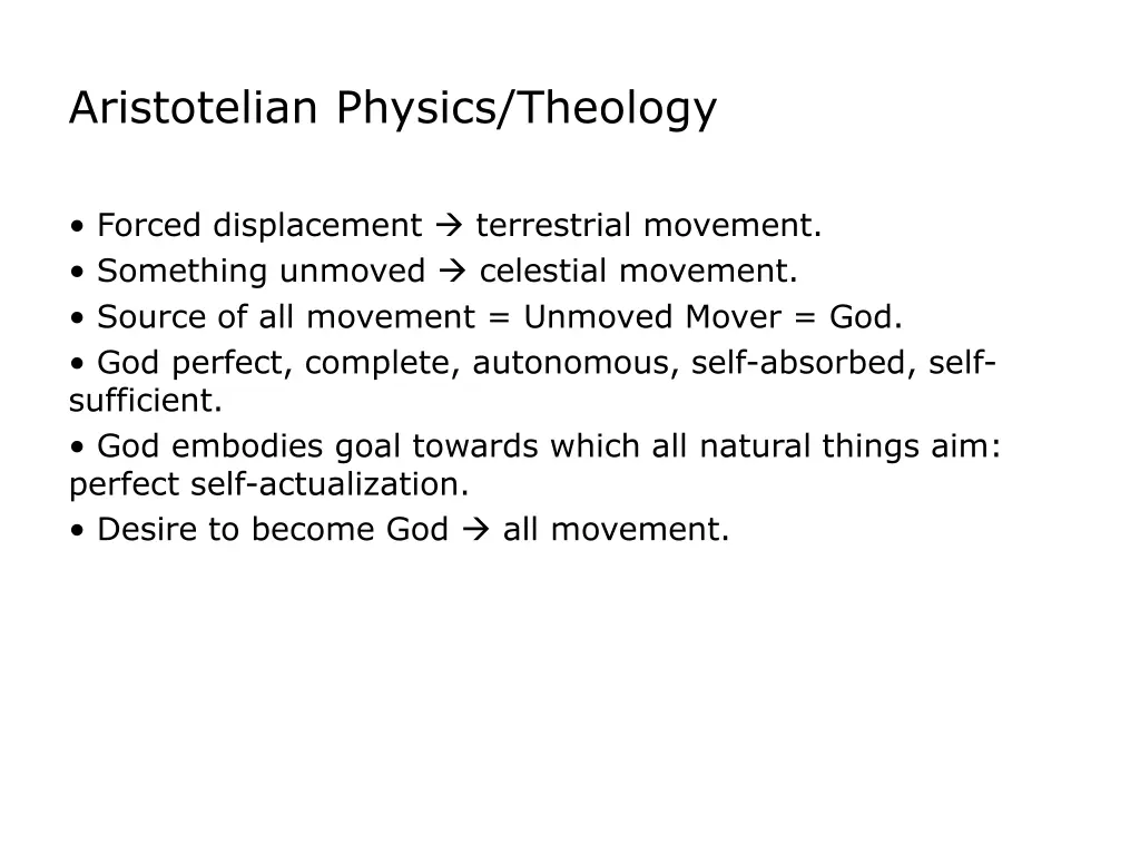 aristotelian physics theology