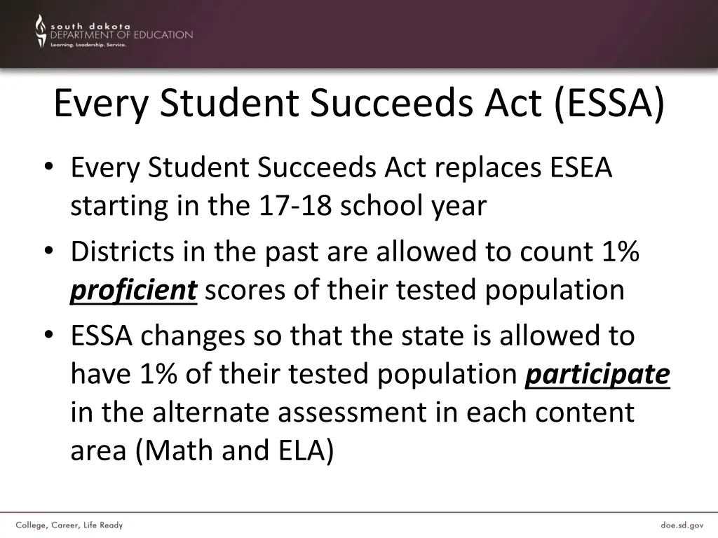 every student succeeds act essa