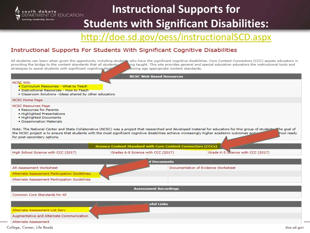 instructional supports for students with