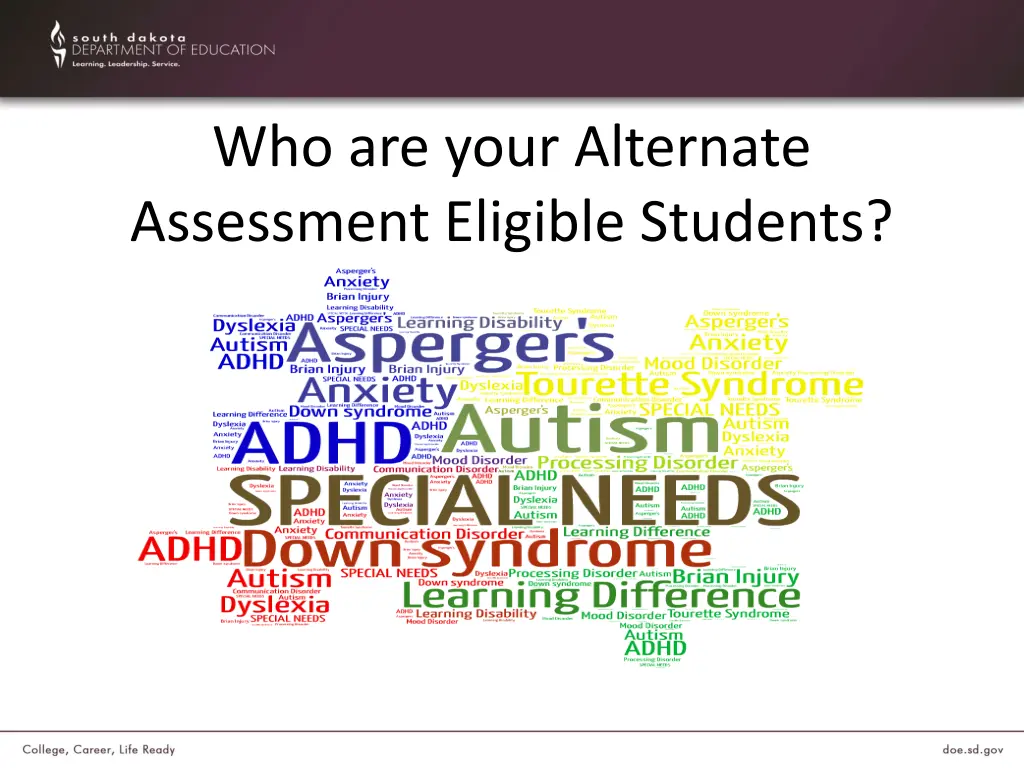 who are your alternate assessment eligible