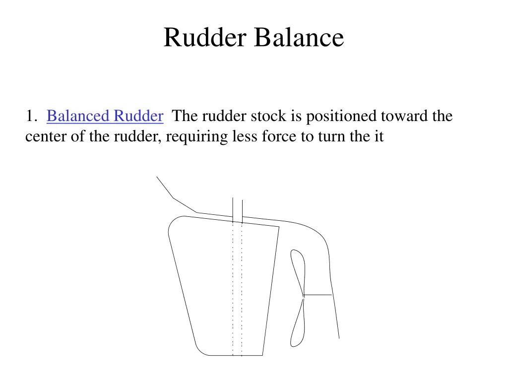 rudder balance 1