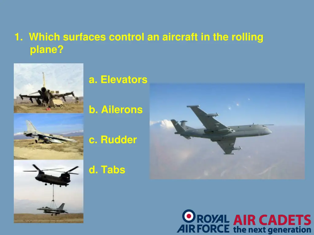 1 which surfaces control an aircraft