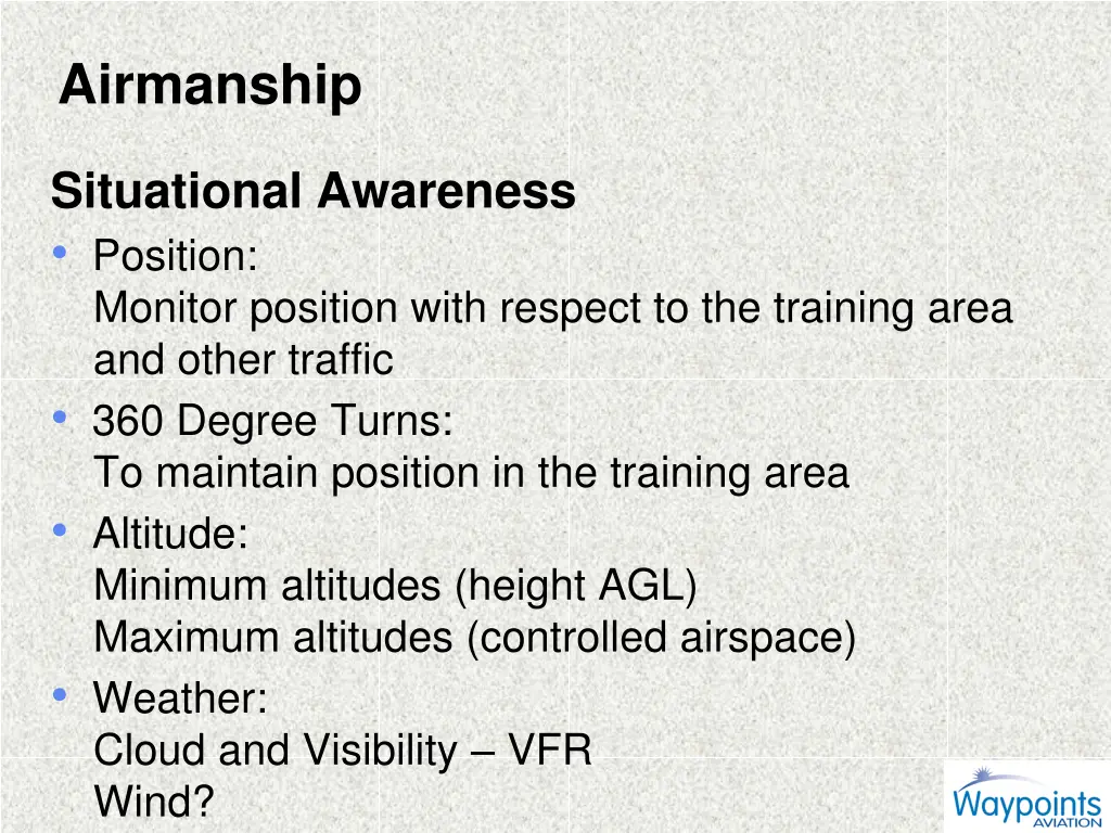 airmanship 1