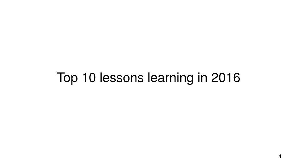 top 10 lessons learning in 2016