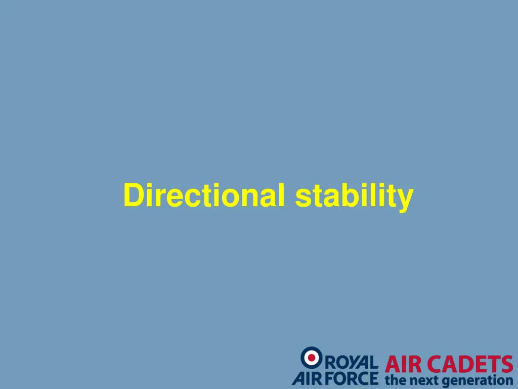 directional stability