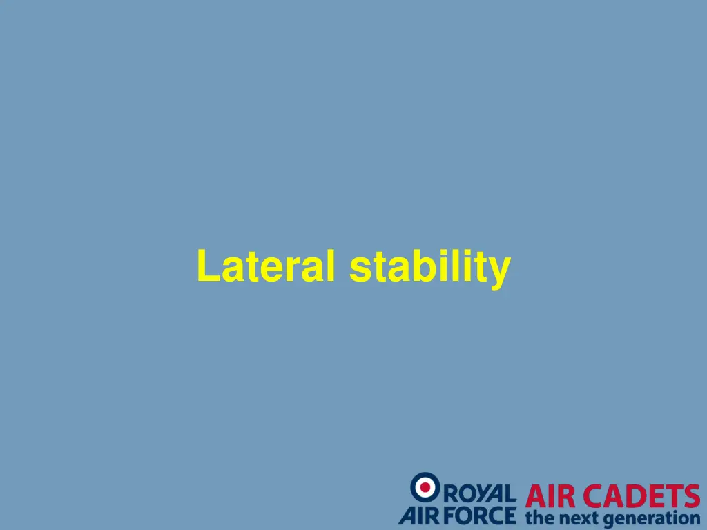 lateral stability