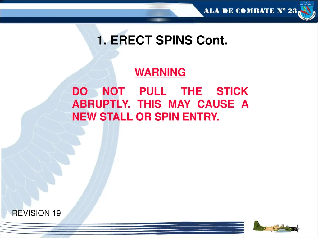 1 erect spins cont 1