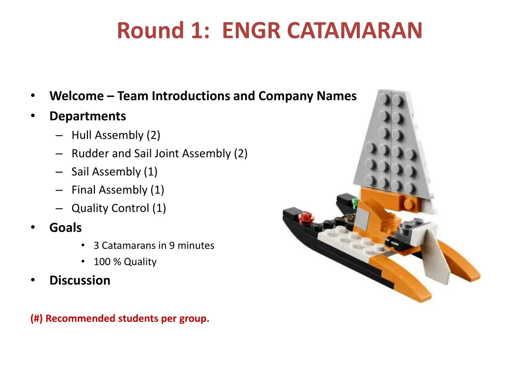 round 1 engr catamaran