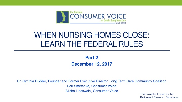 when nursing homes close learn the federal rules