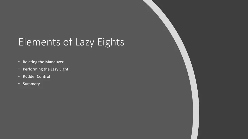 elements of lazy eights