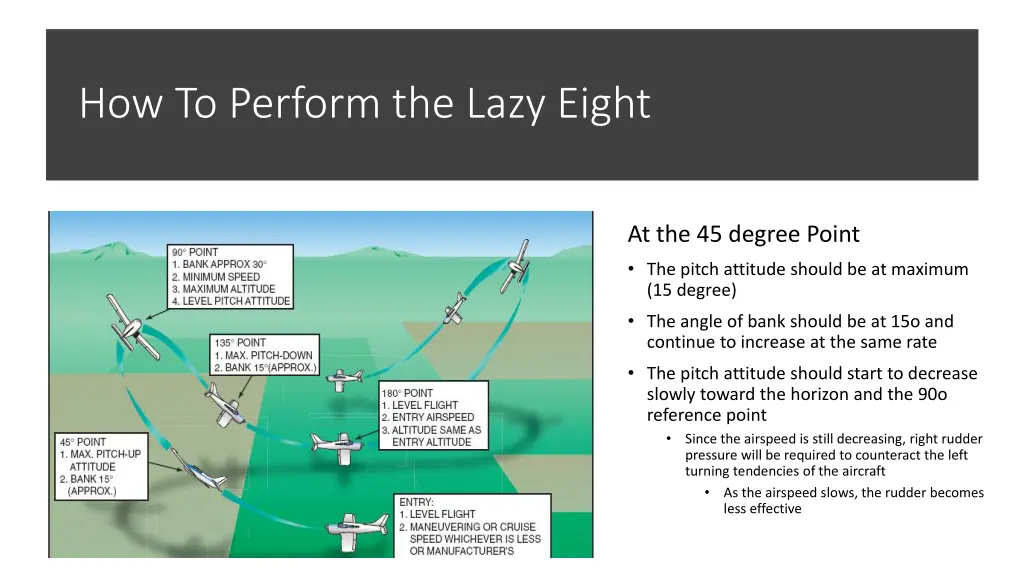 how to perform the lazy eight 3