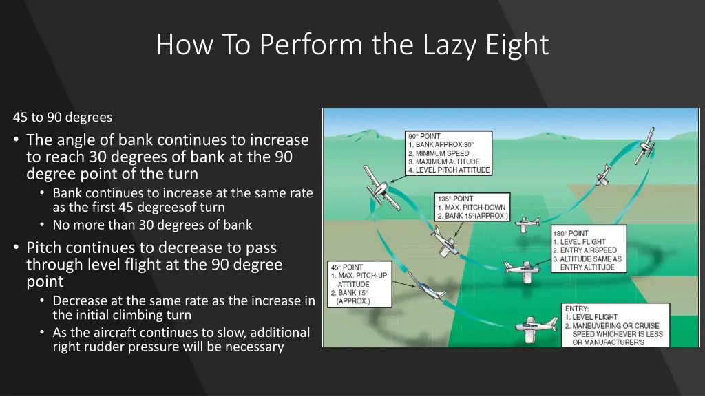 how to perform the lazy eight 4