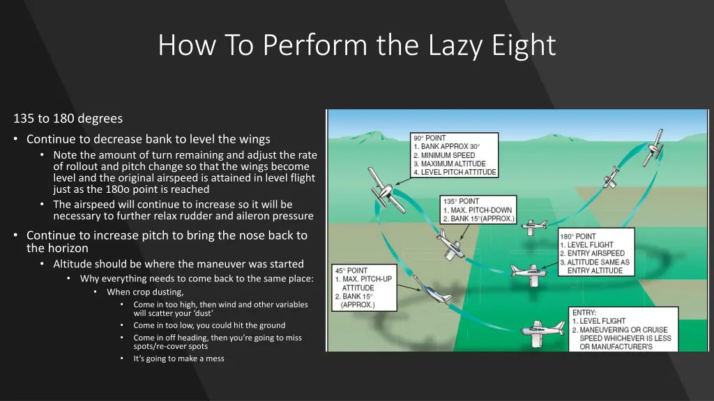 how to perform the lazy eight 8