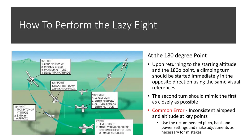 how to perform the lazy eight 9