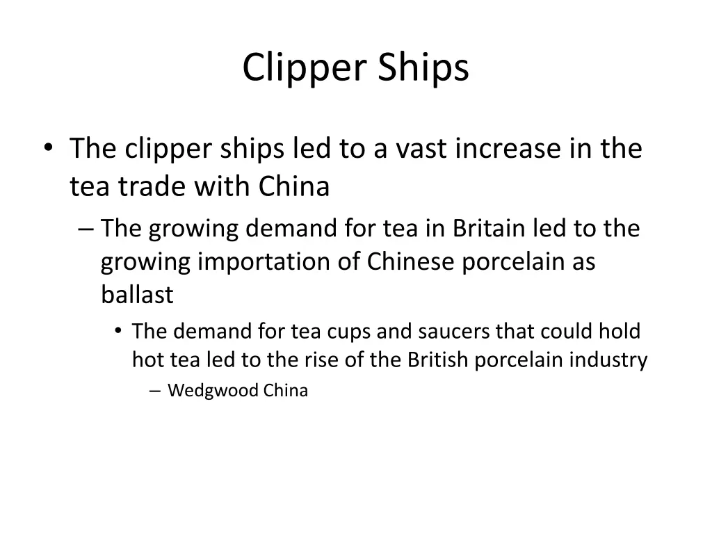 clipper ships