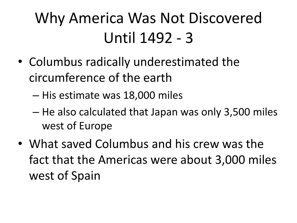 why america was not discovered until 1492 3