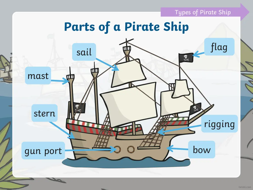 types of pirate ship