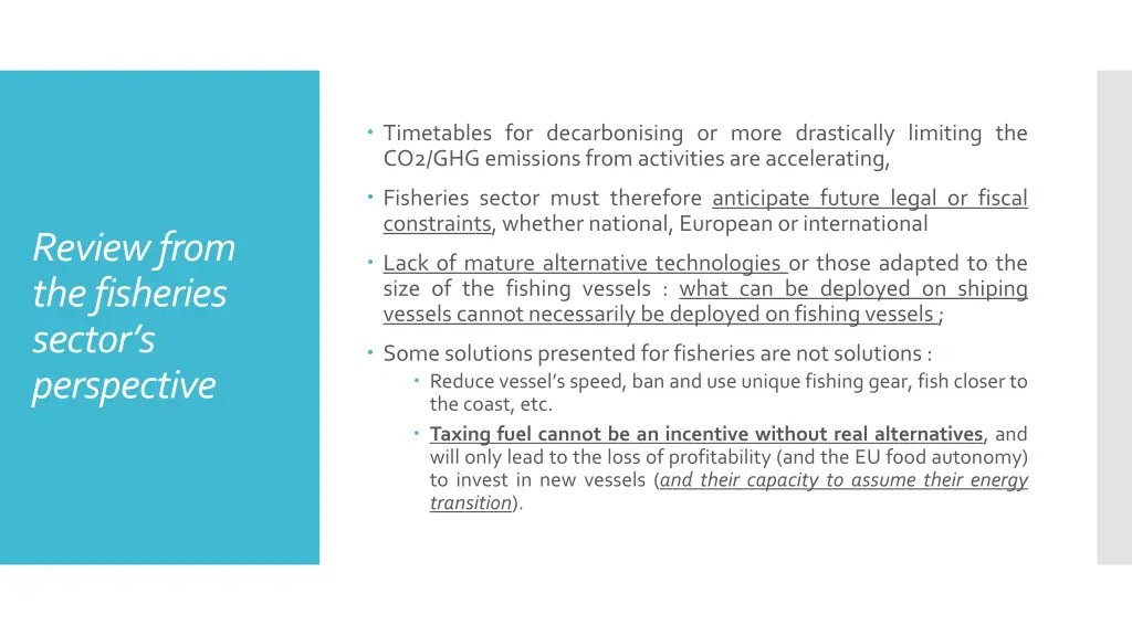 timetables for decarbonising or more drastically