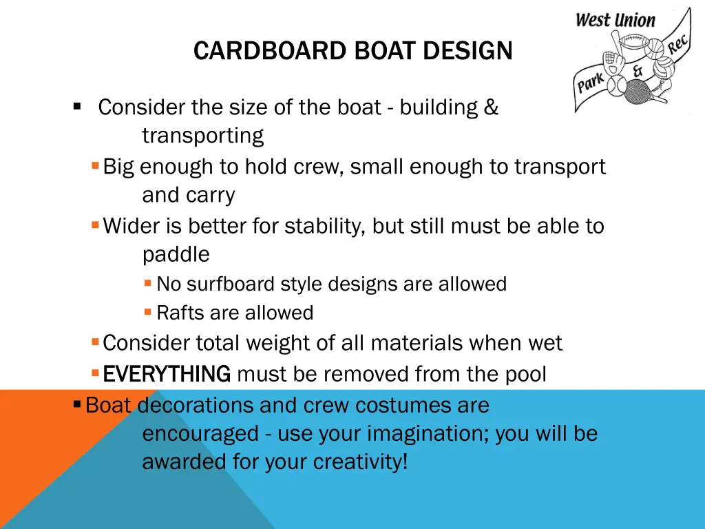 cardboard boat design