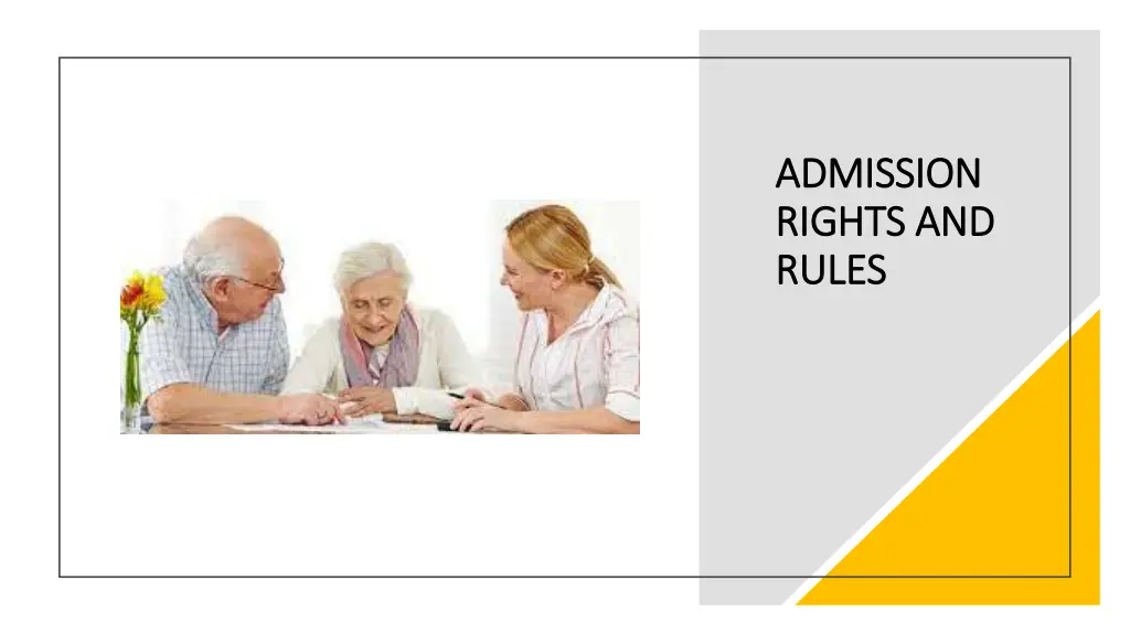 admission admission rights and rights and rules