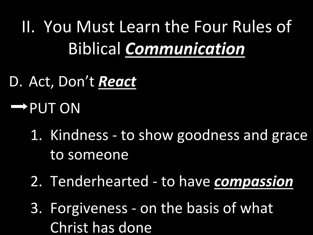 ii you must learn the four rules of biblical 5