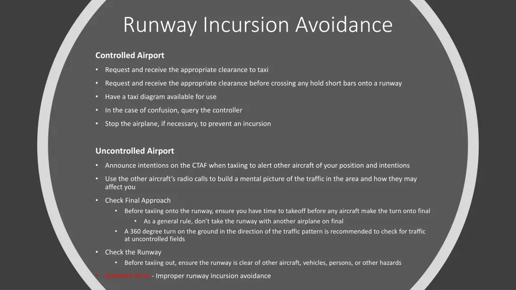 runway incursion avoidance