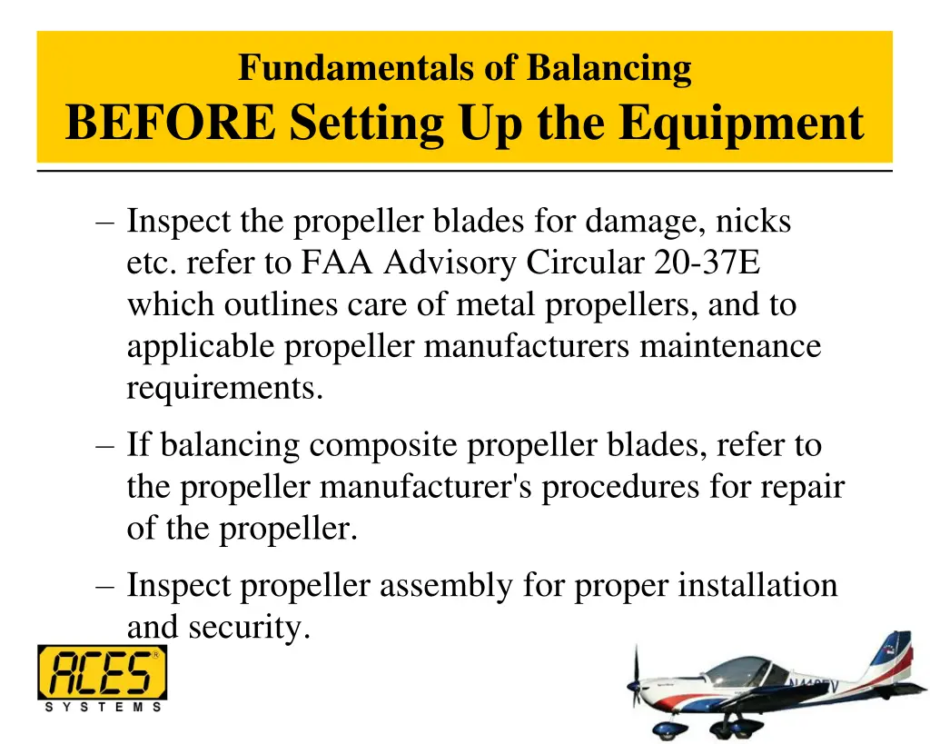 fundamentals of balancing before setting 1