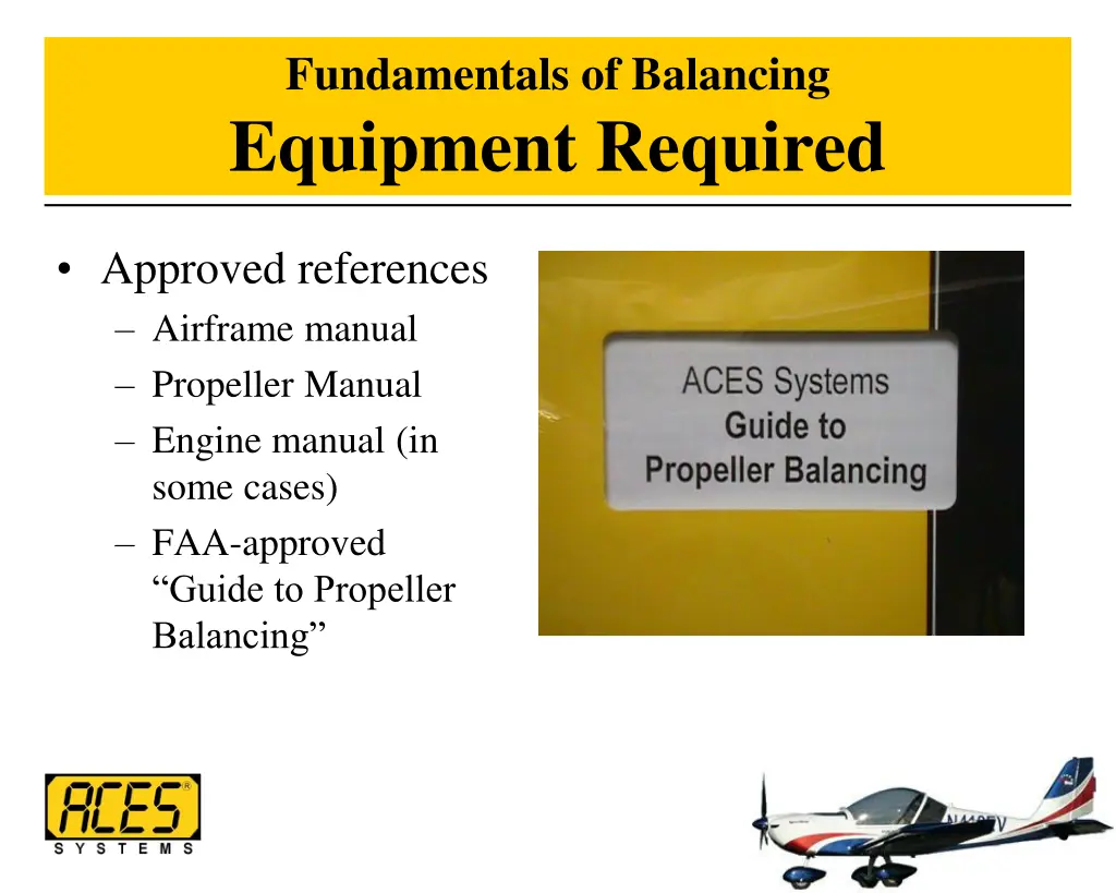 fundamentals of balancing equipment required 1