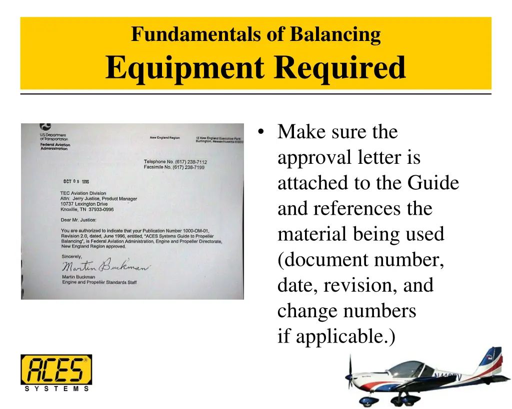 fundamentals of balancing equipment required 2