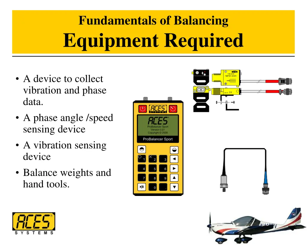 fundamentals of balancing equipment required