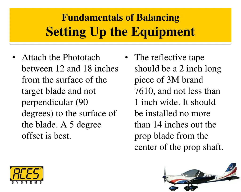 fundamentals of balancing setting up the equipment 1