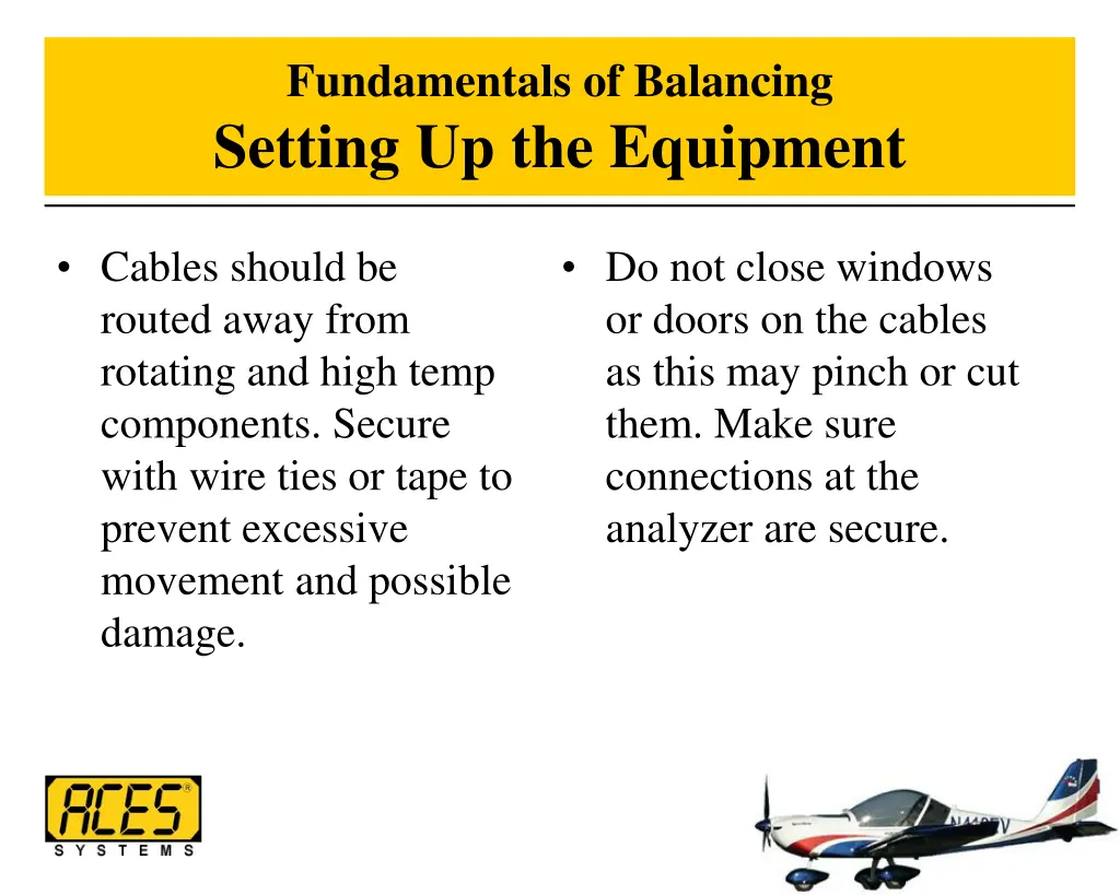 fundamentals of balancing setting up the equipment 2