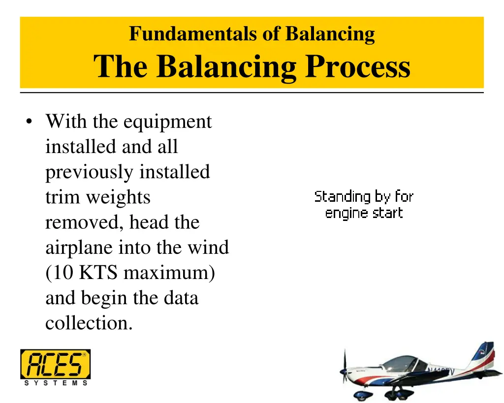 fundamentals of balancing the balancing process