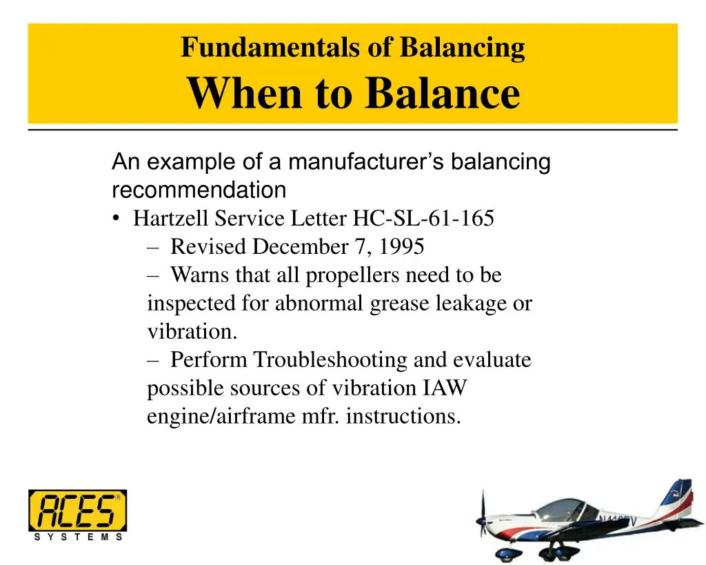 fundamentals of balancing when to balance 2