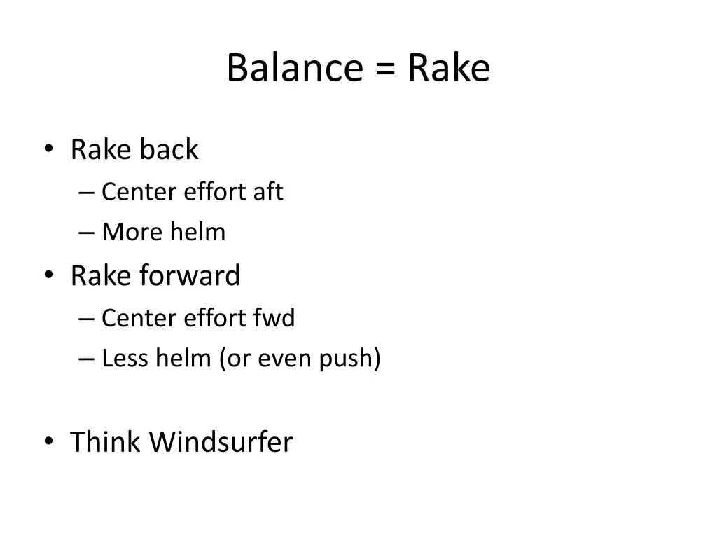 balance rake