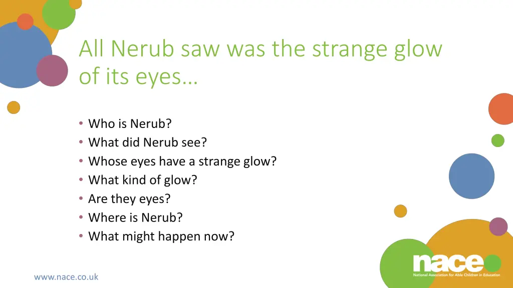 all nerub saw was the strange glow of its eyes