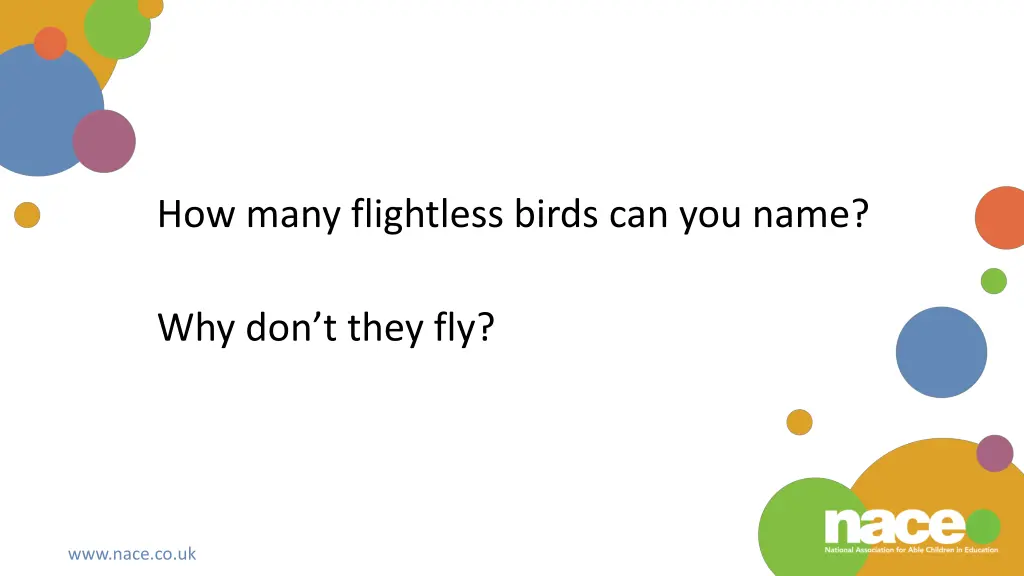 how many flightless birds can you name