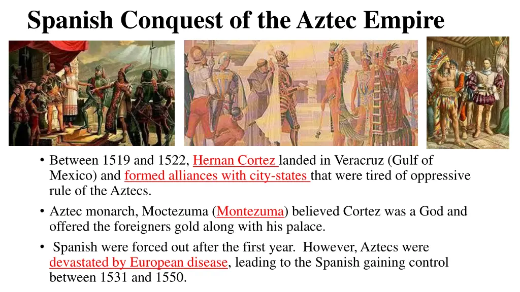 spanish conquest of the aztec empire