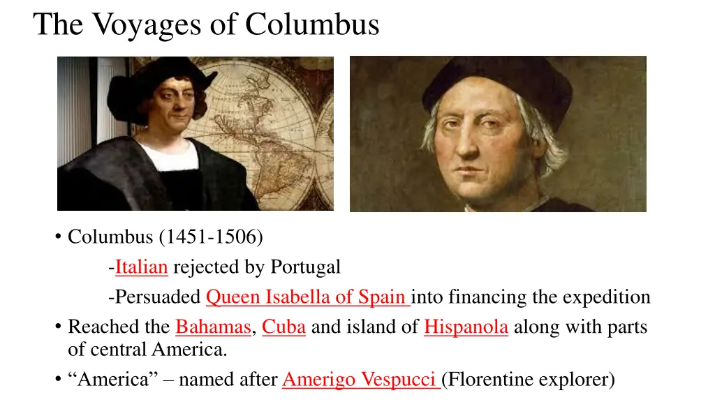 the voyages of columbus