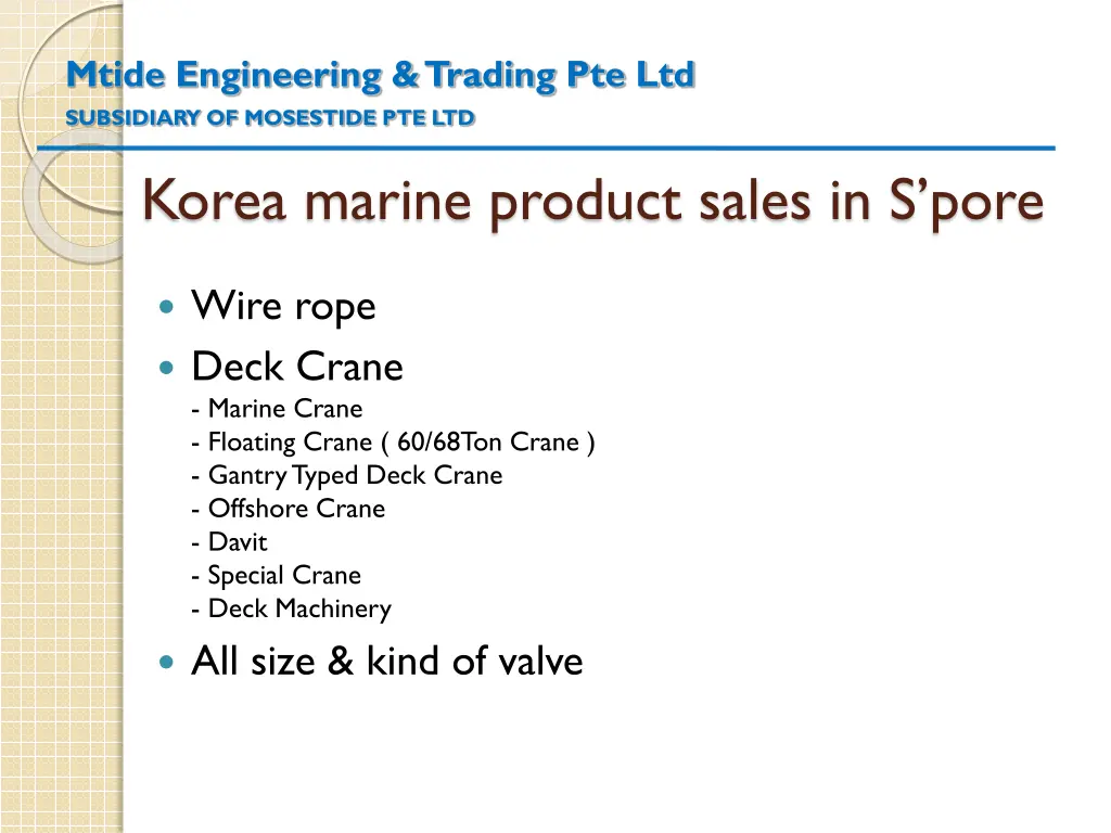 mtide engineering trading pte ltd subsidiary 2