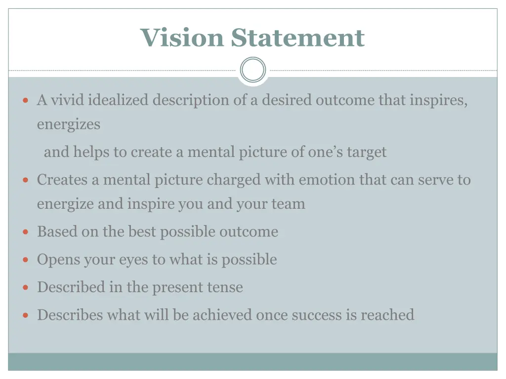 vision statement