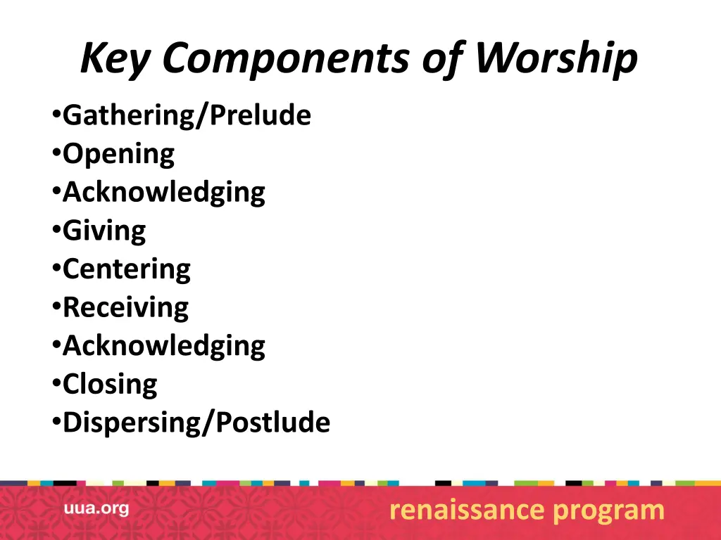 key components of worship gathering prelude