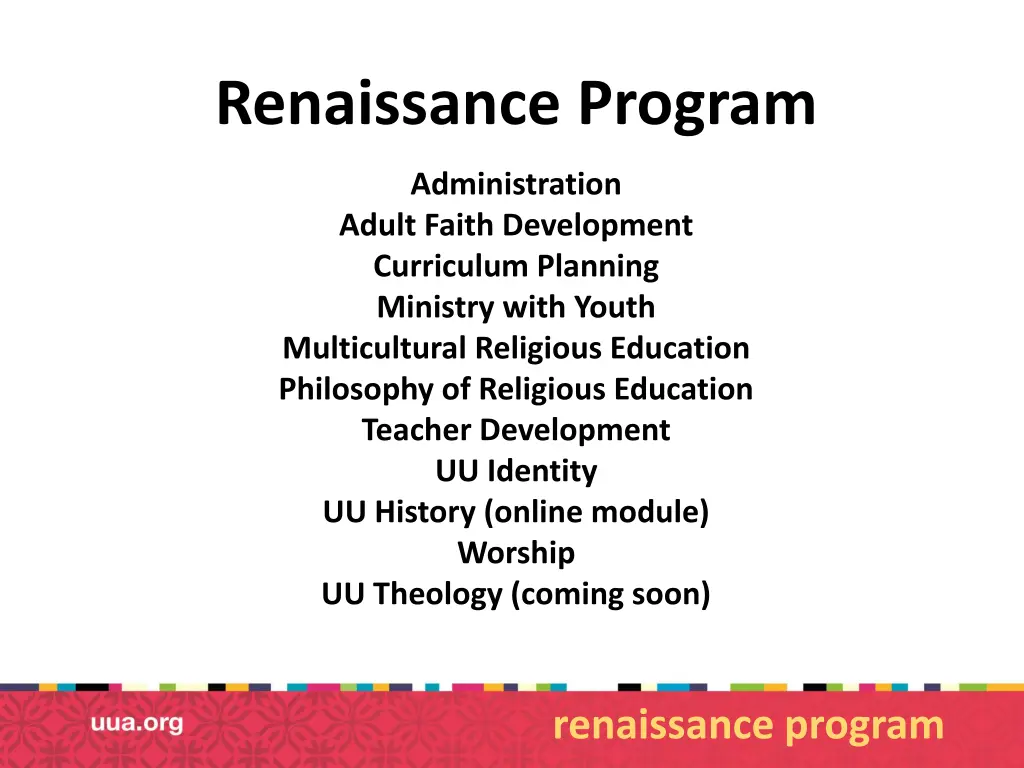 renaissance program