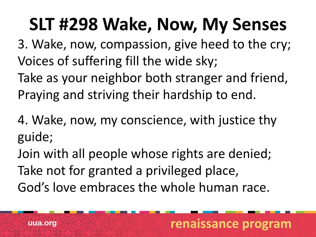 slt 298 wake now my senses 3 wake now compassion